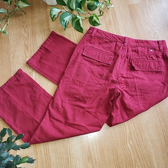 Vintage TOMMY HILFIGER Jeans Sz 4 Red Retro 90s High Waist Mom Jean - Picture 4 of 4